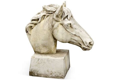 Marble horse sculpture on stand, circa 1890; 23"L x 6.5"W x 25"H ...