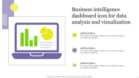 Business Intelligence Dashboard Icon For Data Analysis And ...