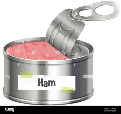 Opened Canned Ham Vector illustration Stock Vector Image & Art - Alamy