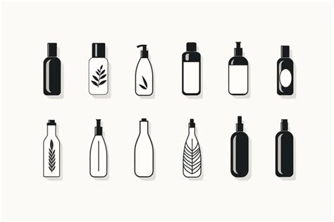 Premium AI Image | illustration of minimalist flat icons in black and white