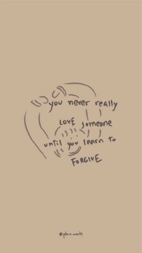 an apple with the words you never really love someone until you learn to figure