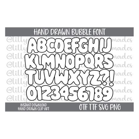 Bubble Font Svg, Bubble Letters Svg, Bubble Alphabet Svg, Do - Inspire Uplift