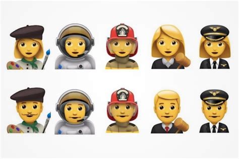 Apple Proposes 5 New Emoji Professions