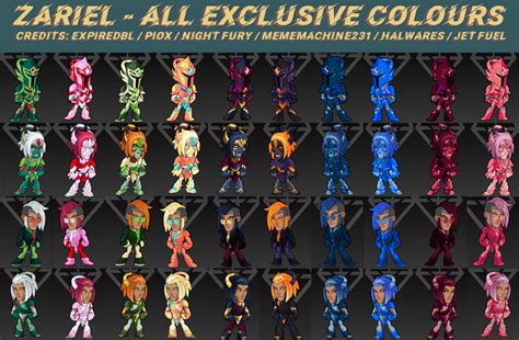 Zariel - All Exclusives & Team Colours : Brawlhalla