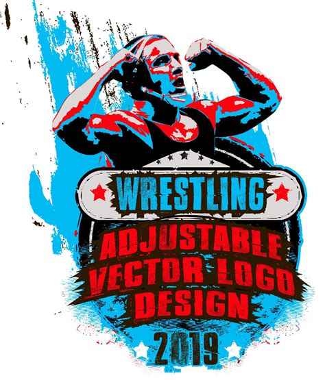 WRESTLING ARTWORK LOGO DESIGN VECTOR .AI FORMAT FOR PRINT - UrArtStudio