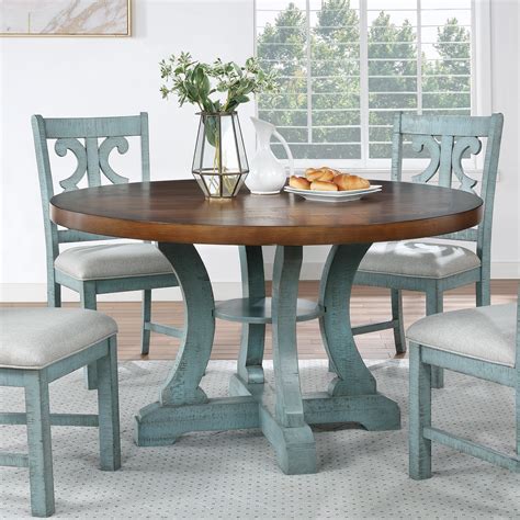 Farmhouse Style Round Kitchen Table And Chairs : 12 Best Coastal Farmhouse Dining Tables ...