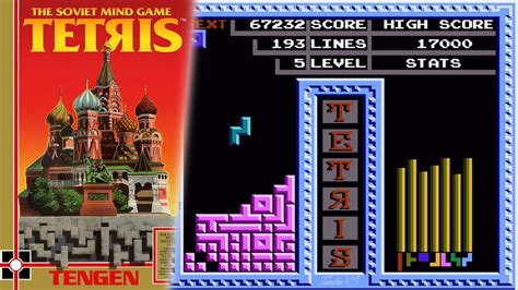 (NES) Tetris (TENGEN) - Gameplay - YouTube