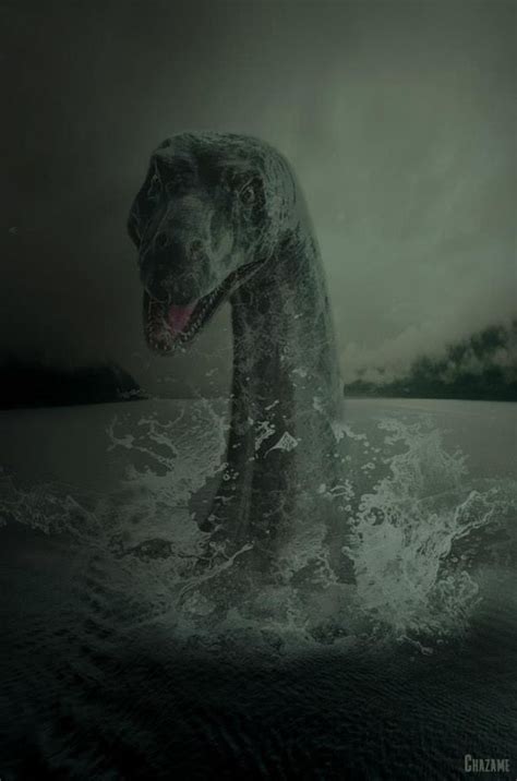 Nessie by Amandine Chazottes | Mythical creatures, Sea monsters, Loch ness monster