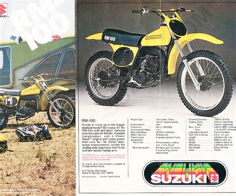 RM100 Models | Product Categories | Vintage Suzuki