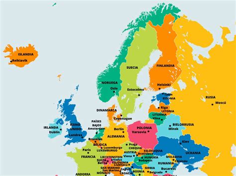 Países de Europa y sus capitales: listado completo - Significados