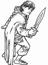Hobbit coloring Pages sketch template