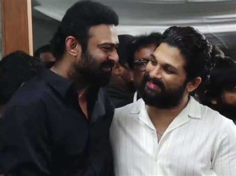 Brutally trolled Allu Arjun finally meets Prabhas | cinejosh.com