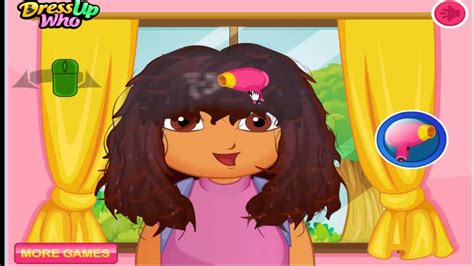 Dora First School Day Haircut Game Adventure - YouTube