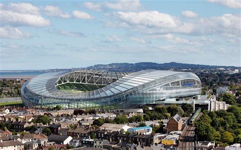 Download wallpapers Aviva Stadium, Rugby stadium, Dublin, Ireland, football stadium for desktop ...