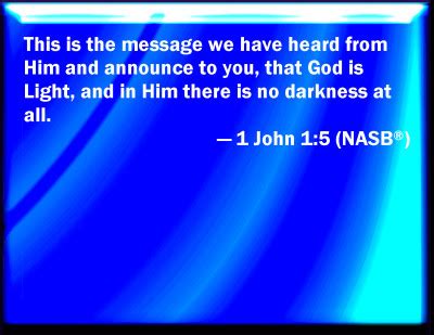 Bible Verse Powerpoint Slides for 1 John 1:5