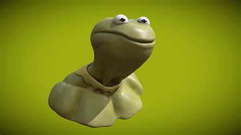 Kermit on Steroids - 3D model by Andres.H [263c1d1] - Sketchfab