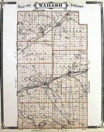 Map of Wabash County, Indiana - Art Source International