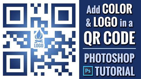 How to Add a Logo on a QR Code in Photoshop - YouTube