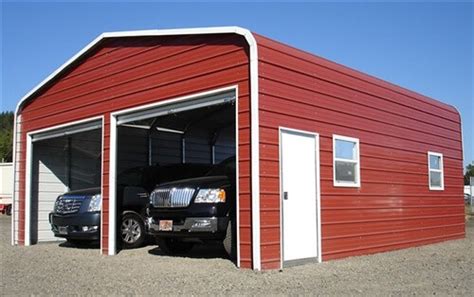 24x30 Regular Roof Metal Garage - Alan's Factory Outlet