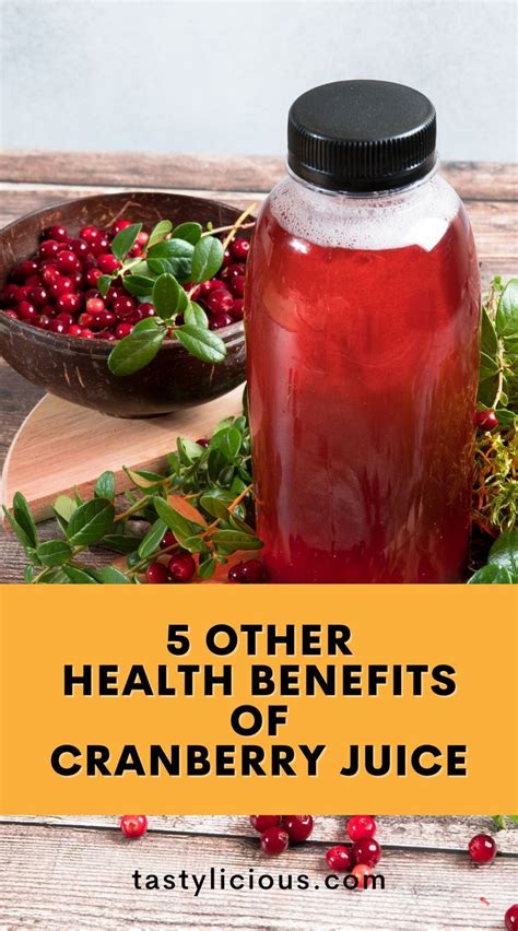 5 Other Health Benefits of Cranberry Juice | Tastylicious! | Cranberry ...