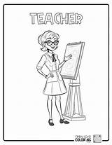 Teacher Coloring Pages Free PDF Printables  Simply Love Coloring sketch template