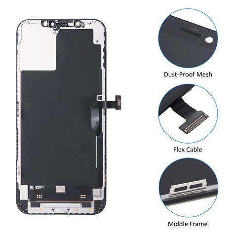 OEM OLED Display LCD Touch Screen Digitizer Assembly for iPhone 12 Pro Max Black | eBay