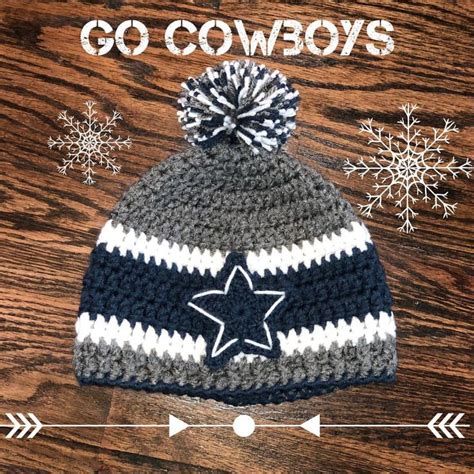 Custom Crochet ⭐️Dallas Cowboys⭐️Beanie #gocowboys #americasteam ...