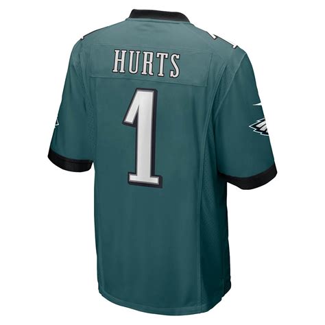 Men's Philadelphia Eagles Jalen Hurts Team Game Jersey Midnight Green ...