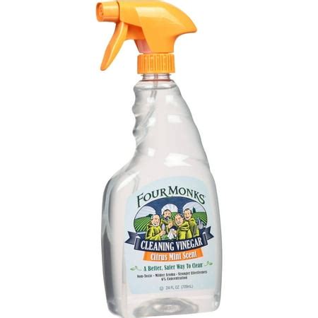 Four Monks Citrus Mint Scent Cleaning Vinegar, 24 fl oz - Walmart.com