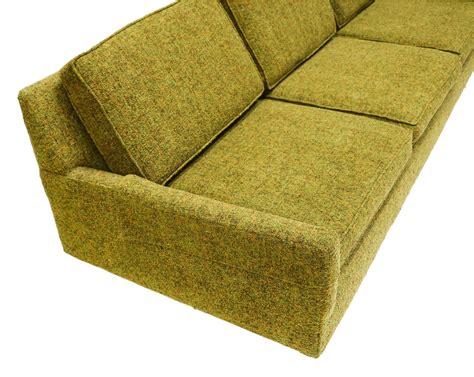 Mid-Century Modern Green Upholstered Sofa - Mary Kay's Furniture