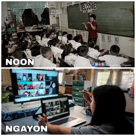 Noon, sa loob ng classroom... - Pilipinas : Noon at Ngayon