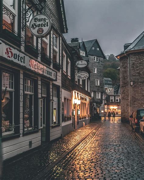 Scenic Rainy Day in Monschau