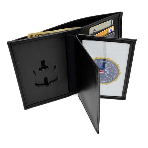 FBI Special Agent Leather Badge Wallet with Double ID Slots | Federal ...