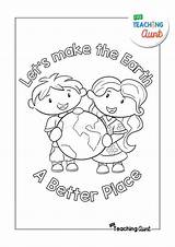 Earth Day Coloring Pages  The Teaching Aunt sketch template