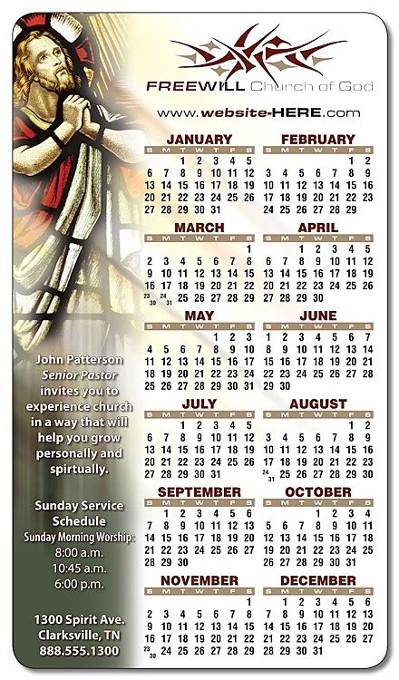 Religious Calendar Magnet, Spirtual Magnets