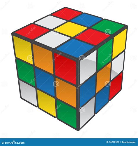 De Kubus van Rubiks redactionele foto. Illustratie bestaande uit grijs ...