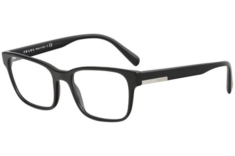 Prada Men's Eyeglasses VPR06U VPR/06/U 1AB/1O1 Black Full Rim Optical Frame 54mm 8053672781052 ...