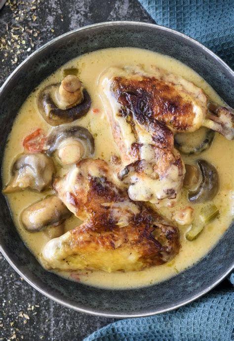 Chicken with Mushroom Gravy Recipe - CheekyKitchen