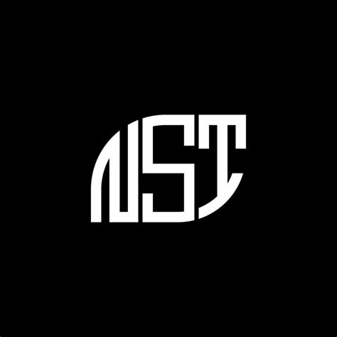 NST letter logo design on BLACK background. NST creative initials ...