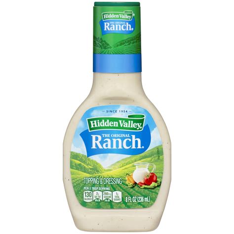 Hidden Valley Original Ranch Salad Dressing & Topping, Gluten Free, 8 Fl Oz - Walmart.com ...