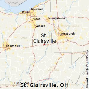 St Clairsville Ohio Map - Tourist Map Of English