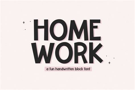 Homework - Fun Handwritten Font