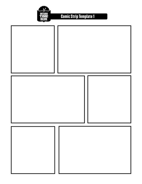 Printable Blank Comic Strips