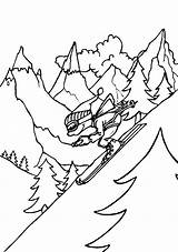 Winter Season Easy Coloring Pages For Kids sketch template