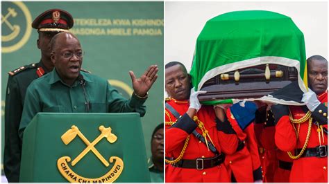 John Magufuli: Thousands gather for burial of Covid-denying Tanzanian ...