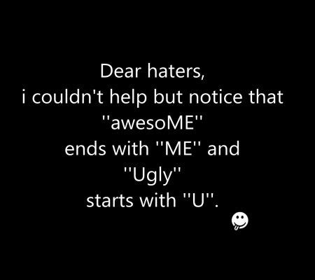 dear haters - text, art, dear haters, words, fun, demotivation, loving, love words, motivation ...