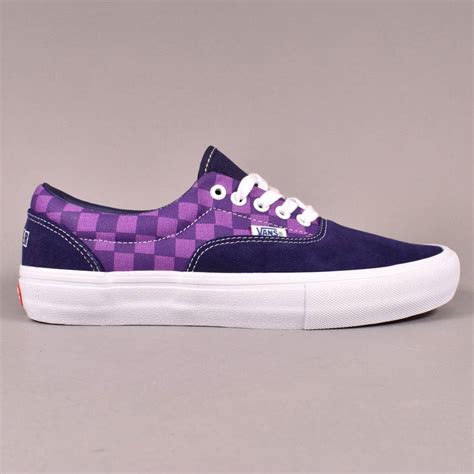 Vans Era Pro Skate Shoes - (Baker) Kader/Purple Check - SKATE SHOES from Native Skate Store UK