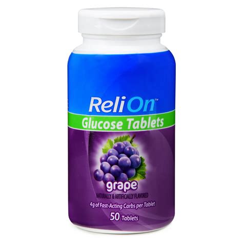 Relion Grape Glucose Tablets, 50 Ct - Walmart.com