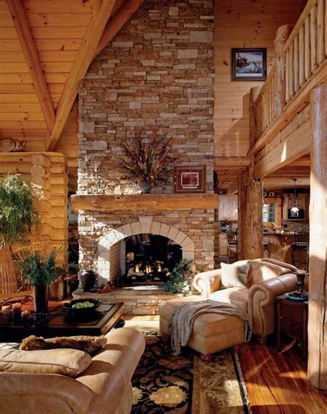 25+ Cabin Living Rooms You Must Know - Swag Valances For Living Room