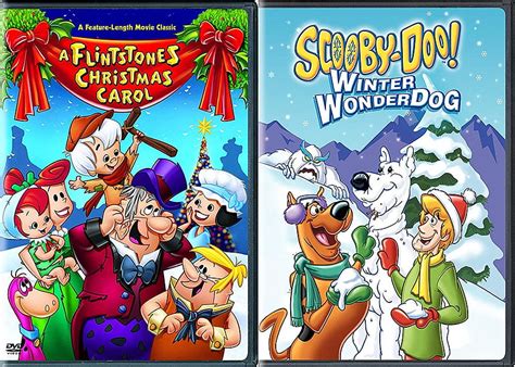 A Flintstones Christmas Carol & Scooby Doo Winter Wonderdog HANNA BARBERA Double Feature ...